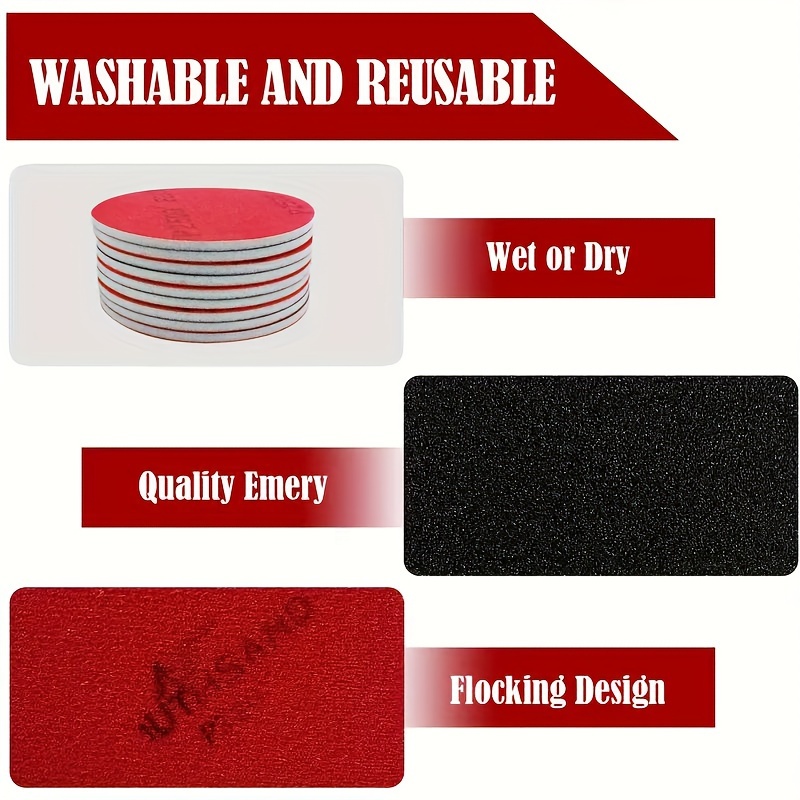 

20pcs Mixed Grit Sandpaper Set (500-600/800-1000/1200-1500/2000/2500) For Bowling, Golf, Table, And Furniture Polishing - Suitable For Sanding Machines