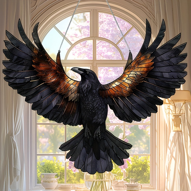 

Crow Acrylic Sun 10"x8.4" - Home Decor, Wreath Centerpieces, Window & Porch Accents