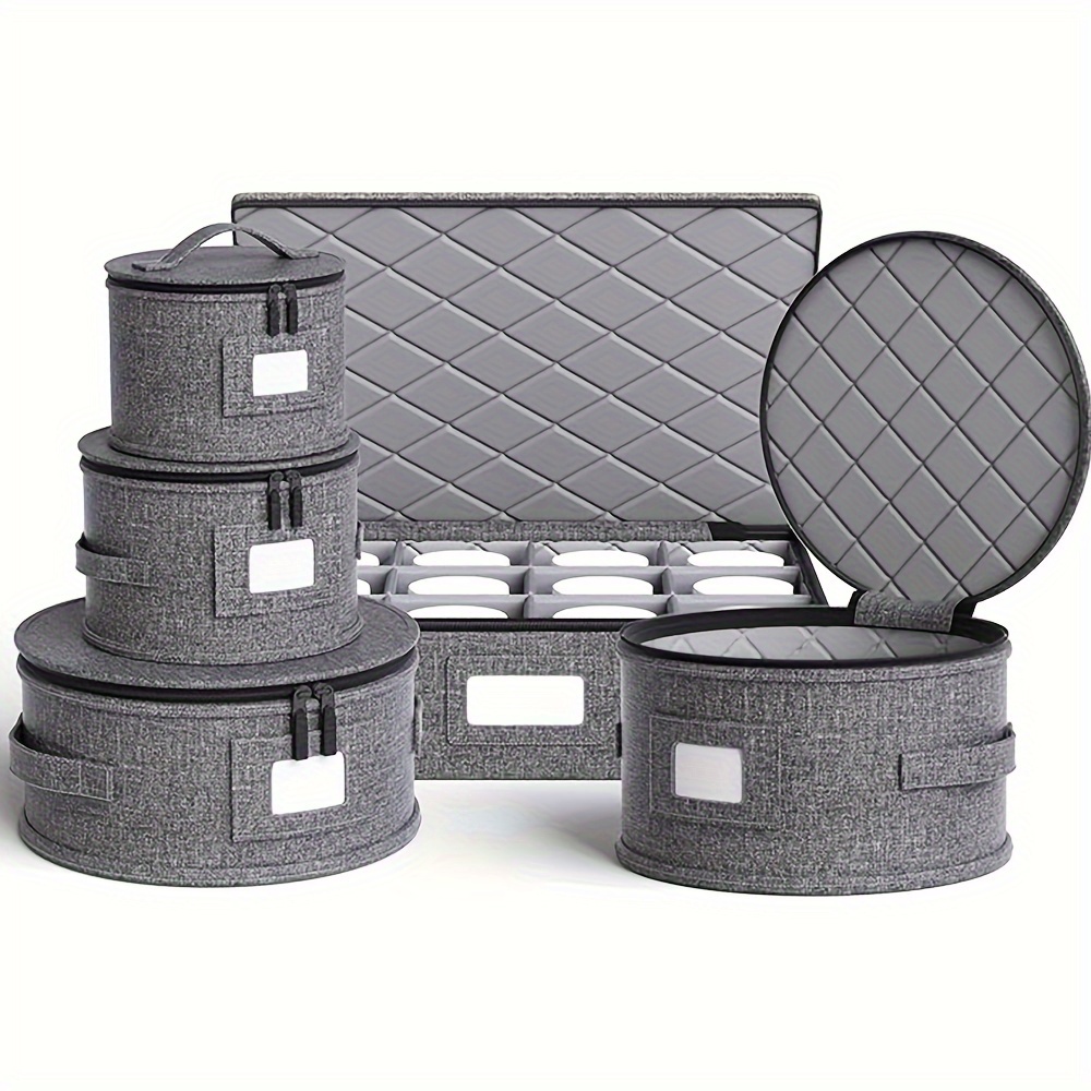5pcs china storage containers hard shell china storage containers for dinner plates salad plates dessert plates saucers cups mugs quilted organizer dividers for packing   storage containers