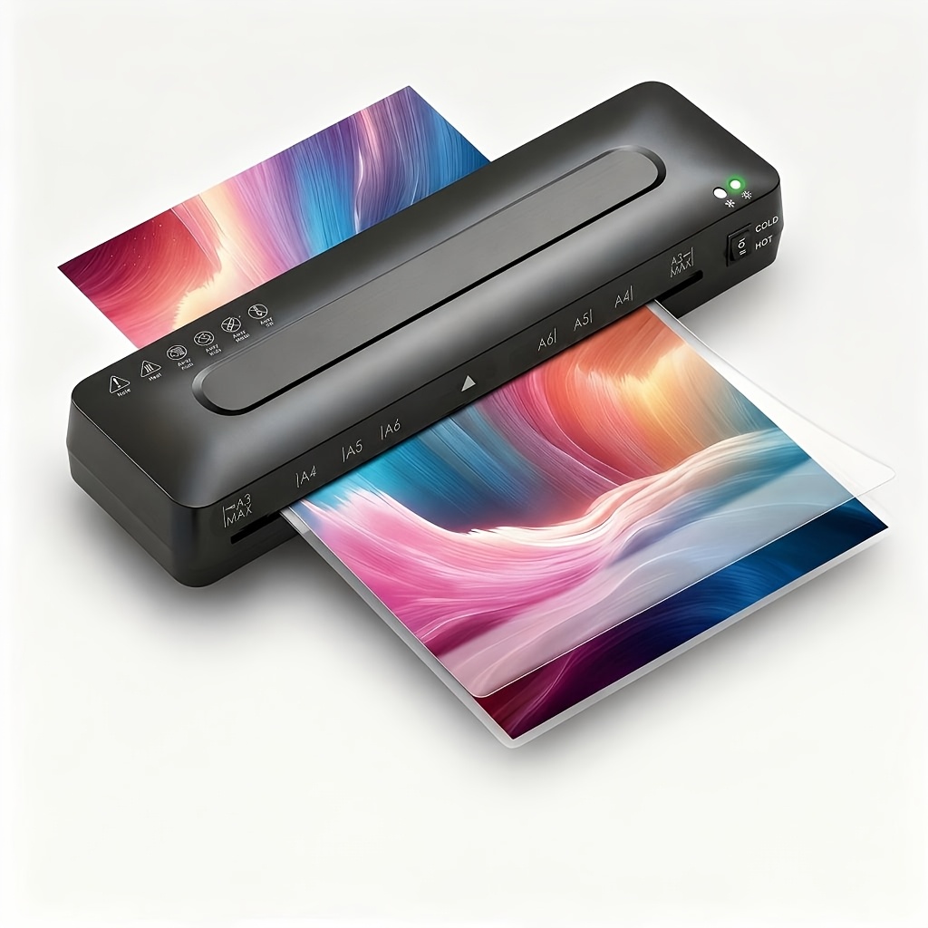 TEMU Crenoa-compatible* Laminator Machine With Magnetic Base, Cutter & Corner Rounder - -one Diy Laminating Tool With 30 Films (assorted Sizes) For