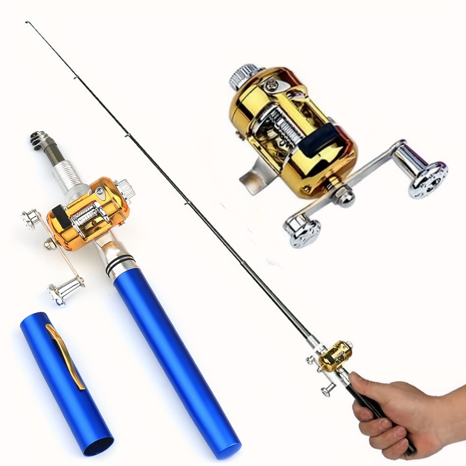 Pocket Small Spinning Rod Pocket Size Fishing Rod, Mini Fishing Pole Pocket Pen  Rod Set Portable