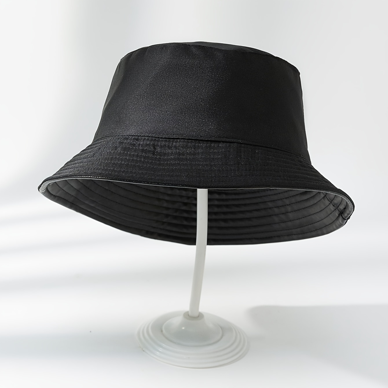 1pc faux leather fisherman hat men women faux leather - Temu display picture 1