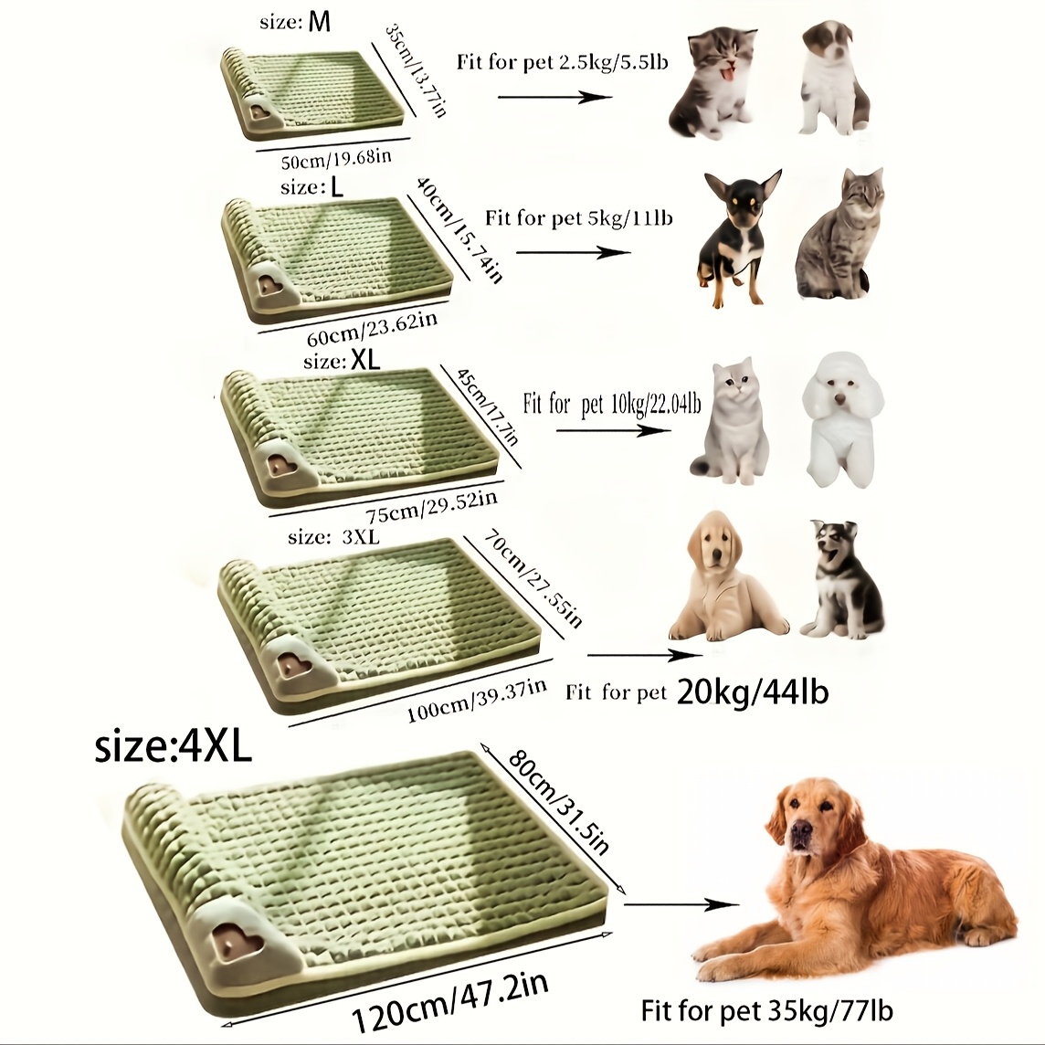 Dik kattenbed in woonkamer