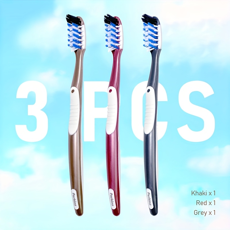 Medium Hardness Bristles Manual Toothbrush with Gum Massage for Deep Cleaning