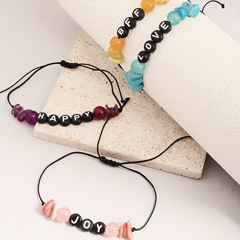 Customizable Irregular Stone Design Bracelets, Personalised Gift