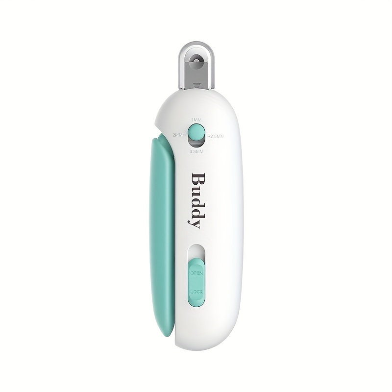 Cat Nail Clippers with 4 Adjustable Size Trimming Holes and a Hidden Nail File | Safe Nail Trimmers Suitable for Kittens and Indoor Cats | Splash-proof Claw Scissors for Cat Grooming