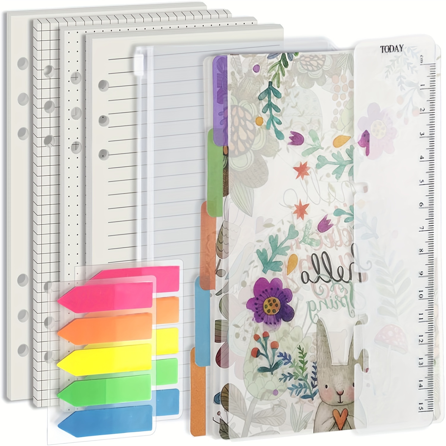 

ultimate Flexibility" A6 Planner Insert Kit For 6-ring Binders - Dot, Line & Grid Options, 160 Pages, 100 Gsm - Perfect Gift
