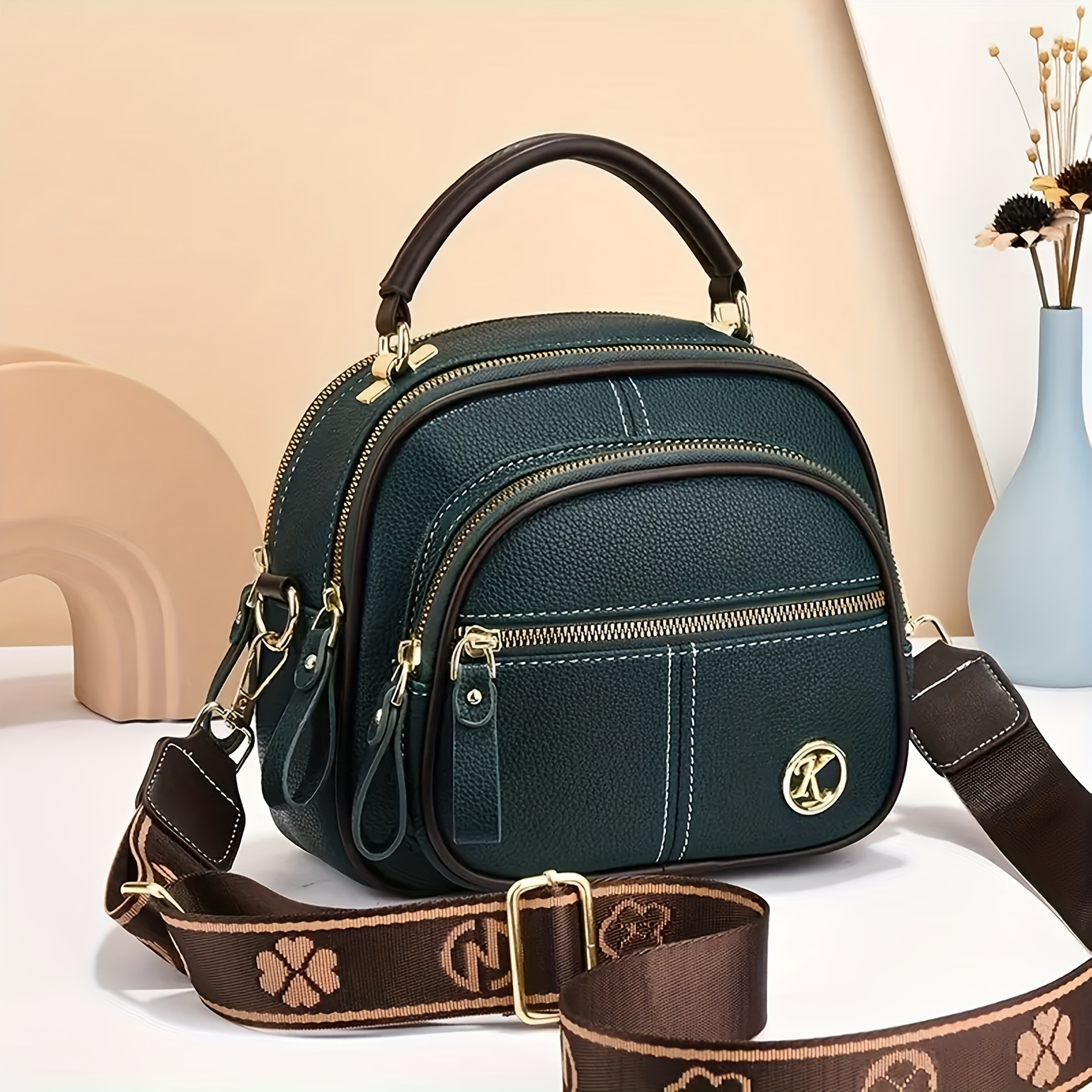 

Small And Portable Solid Color Pu Women's Crossbody Bag, Shoulder Bag, Handbag. Suitable For Daily Commuting, For Shopping, As A Gift, Etc. Can Hold Mobile Phones, Power Banks, Certificates, Etc