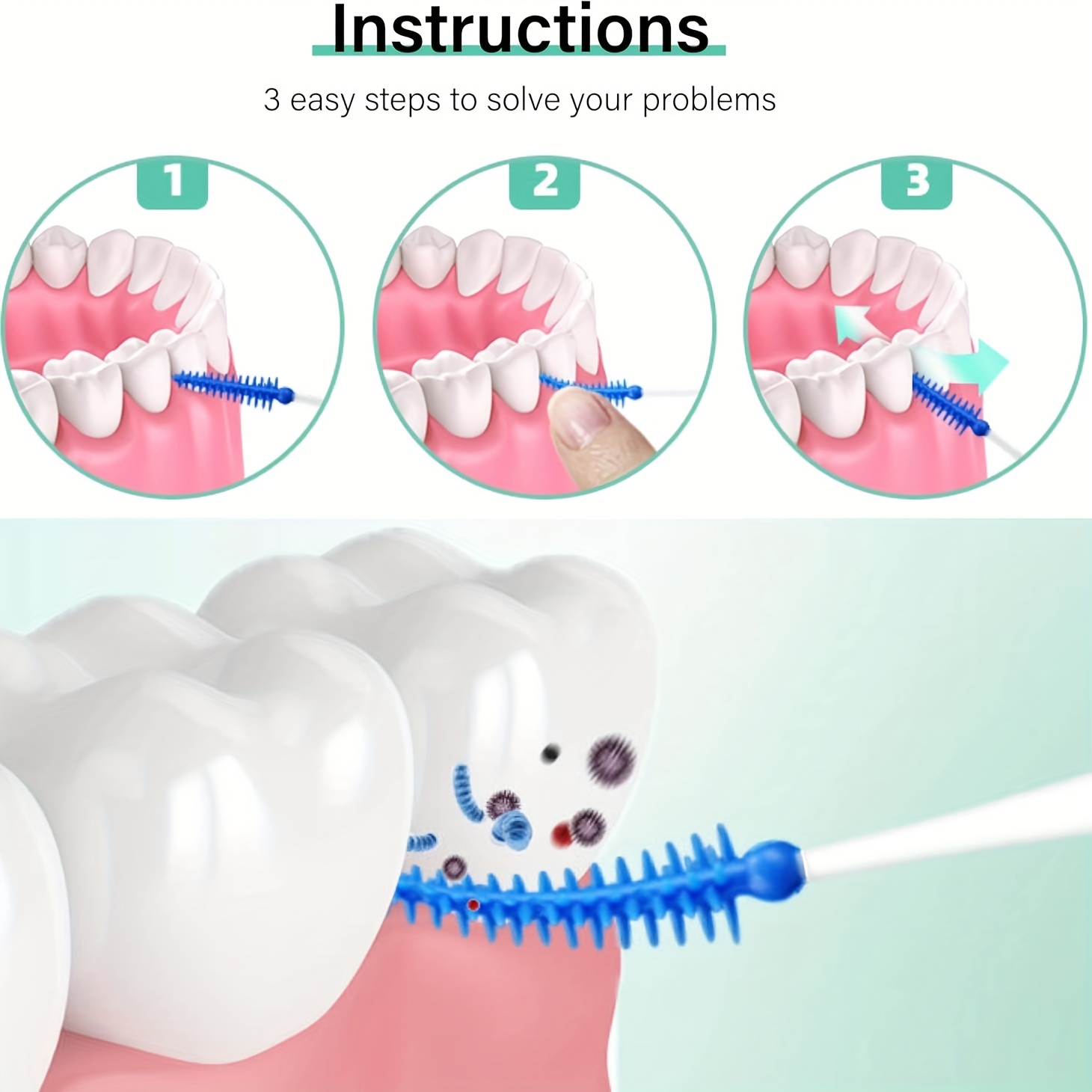 40 piezas cepillos interdentales frescos Temu Ecuador