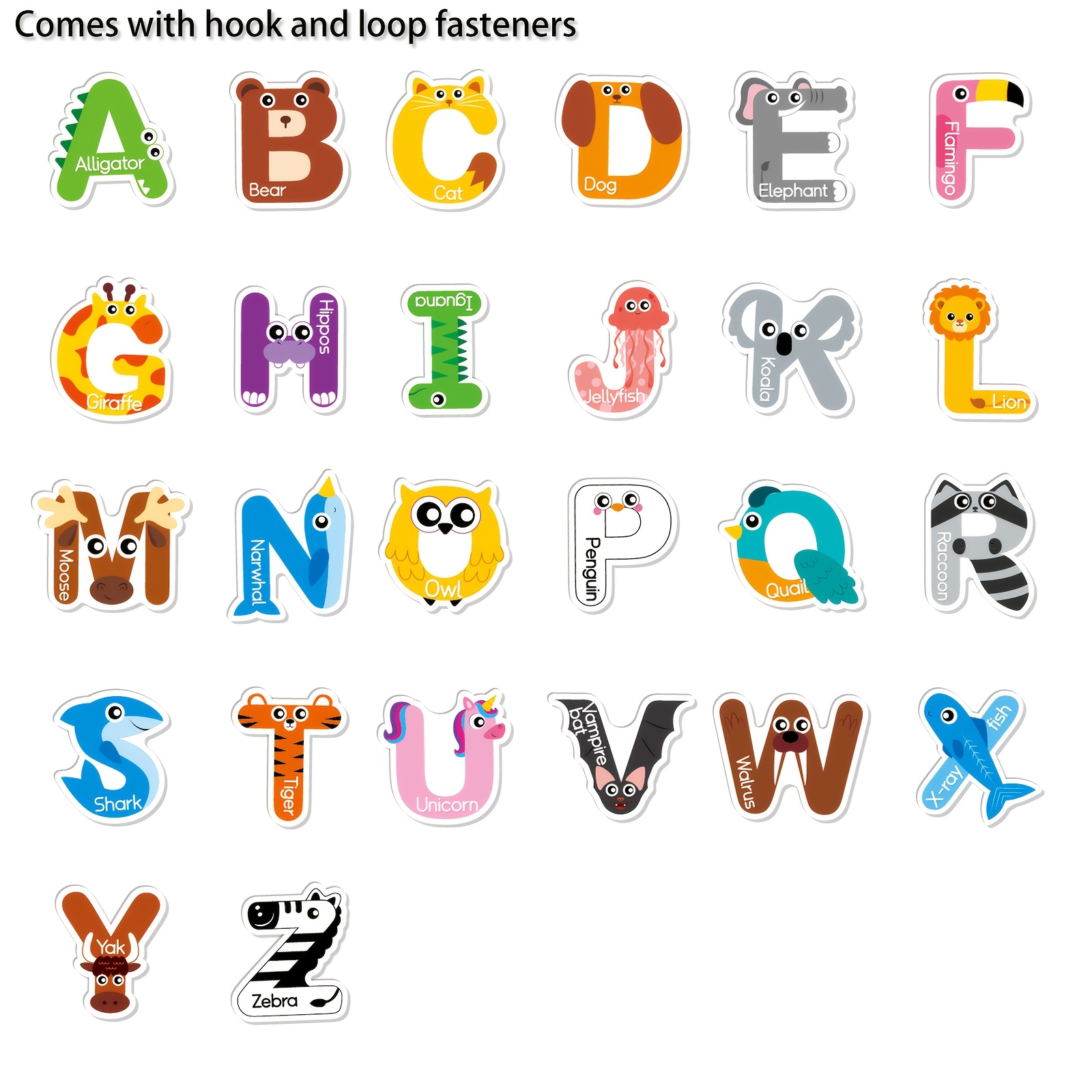 Animal Alphabet Felt Learning Set for Kids