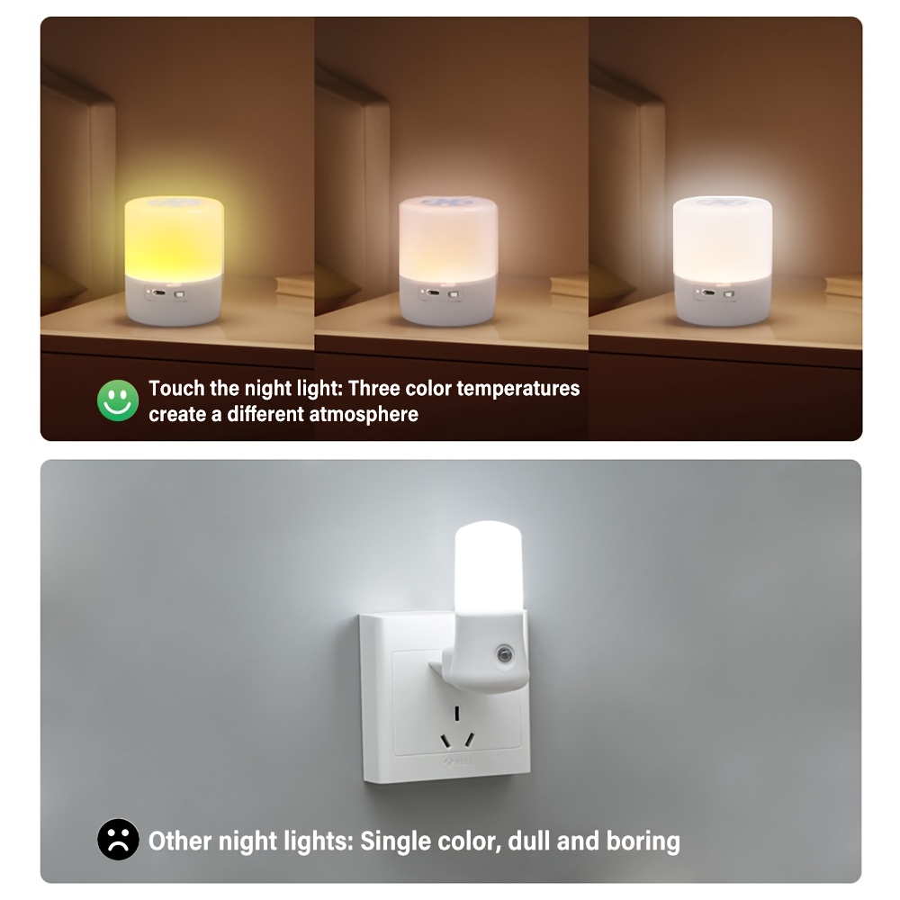 1pc led   lamp adjustable brightness for bedroom decor ideal for use in bedrooms living rooms   kitchens wardrobes and cabinets offering warm or white light Product details 6