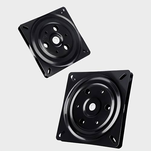 2pcs black heavy duty load bearing turntables iron material square rotating base heavy duty turntable additions 360 degree rotation ball bearingtating trays suitable for bar stools display stands food pantries and storage organization