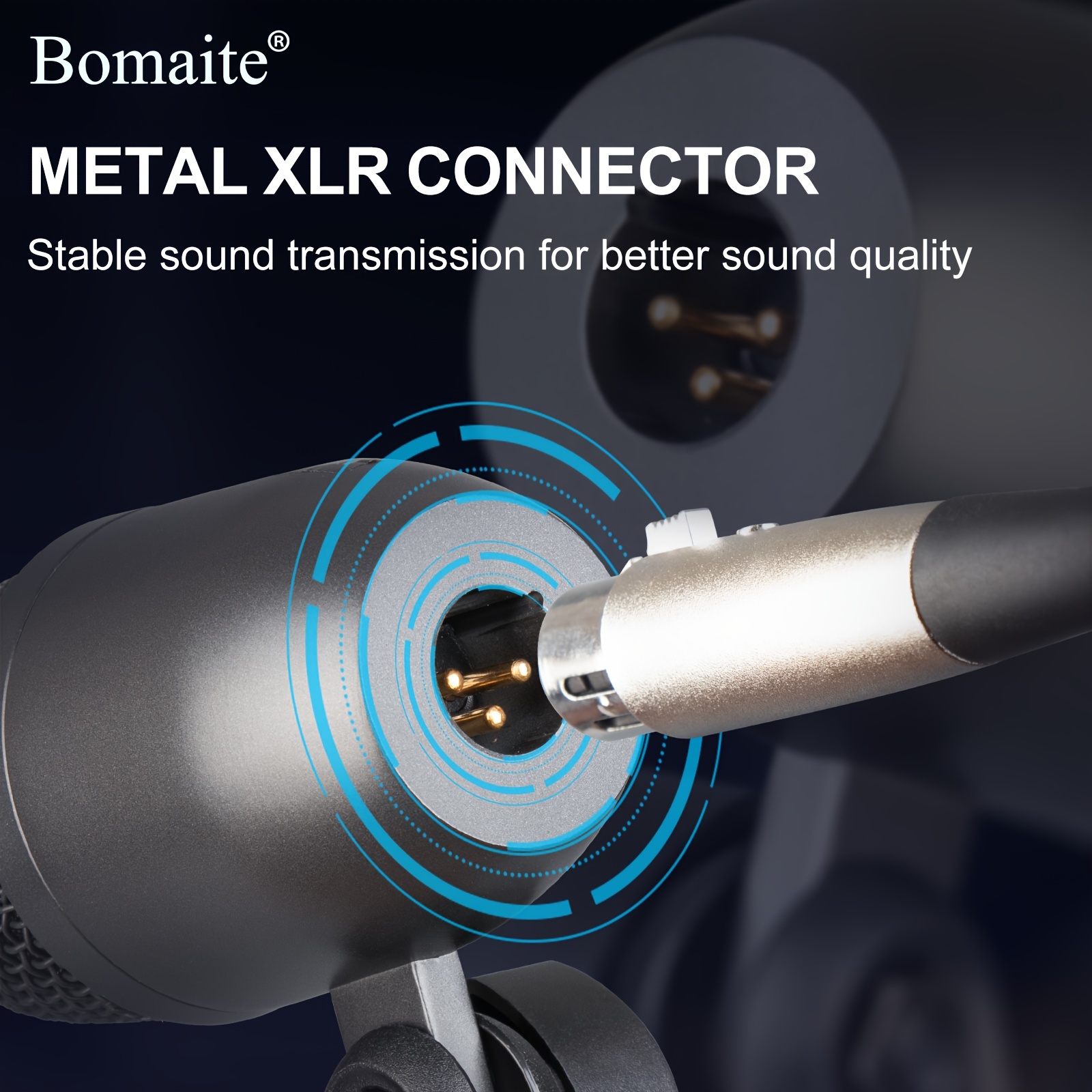 Micrófono Condensador Btuty Con Cable XLR - Cardioide Para Streaming, Conferencias Y Grabación