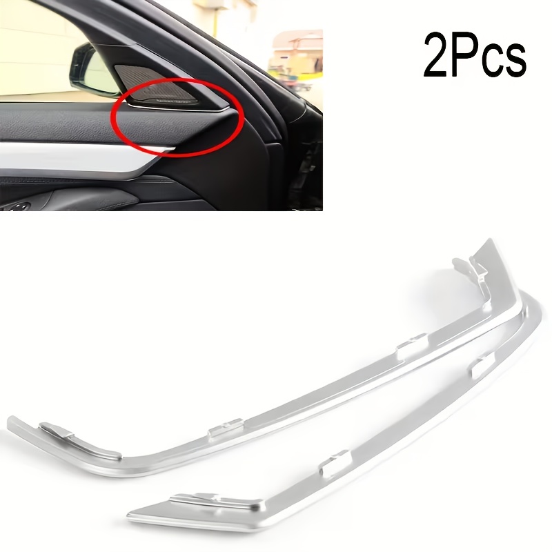 TEMU 1 Set Of 2pcs Car Door Speaker Slot Cover Stickers, Designed For 2011-2013 For F10 F11 Models, Made Of Abs Material, Suitable For Enhancing Door
