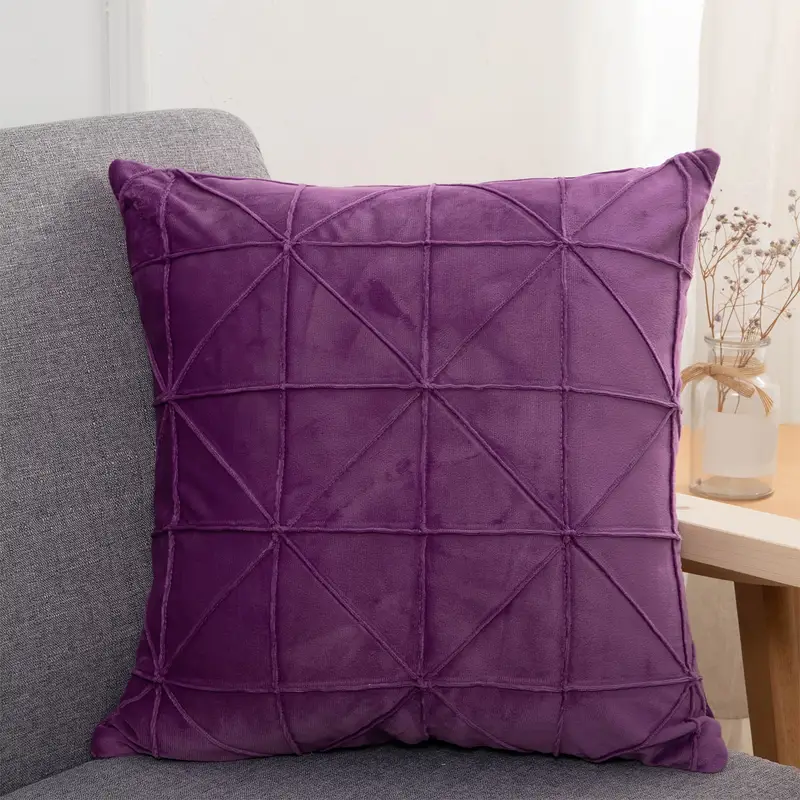 1pc extra large decorative throw pillow dual sided beige burgundy teal or deep tones soft plush cushion for sofa bed office home decor polyester pillowcase insert included ideal housewarming gift bedroom textured striped design bohemian style hand wash only interior designers Product details 3