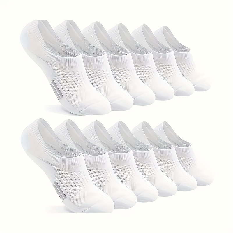 6-pack Black, White, And Gray Solid Color Women's Athletic Socks, Wear, Simple And Versatile