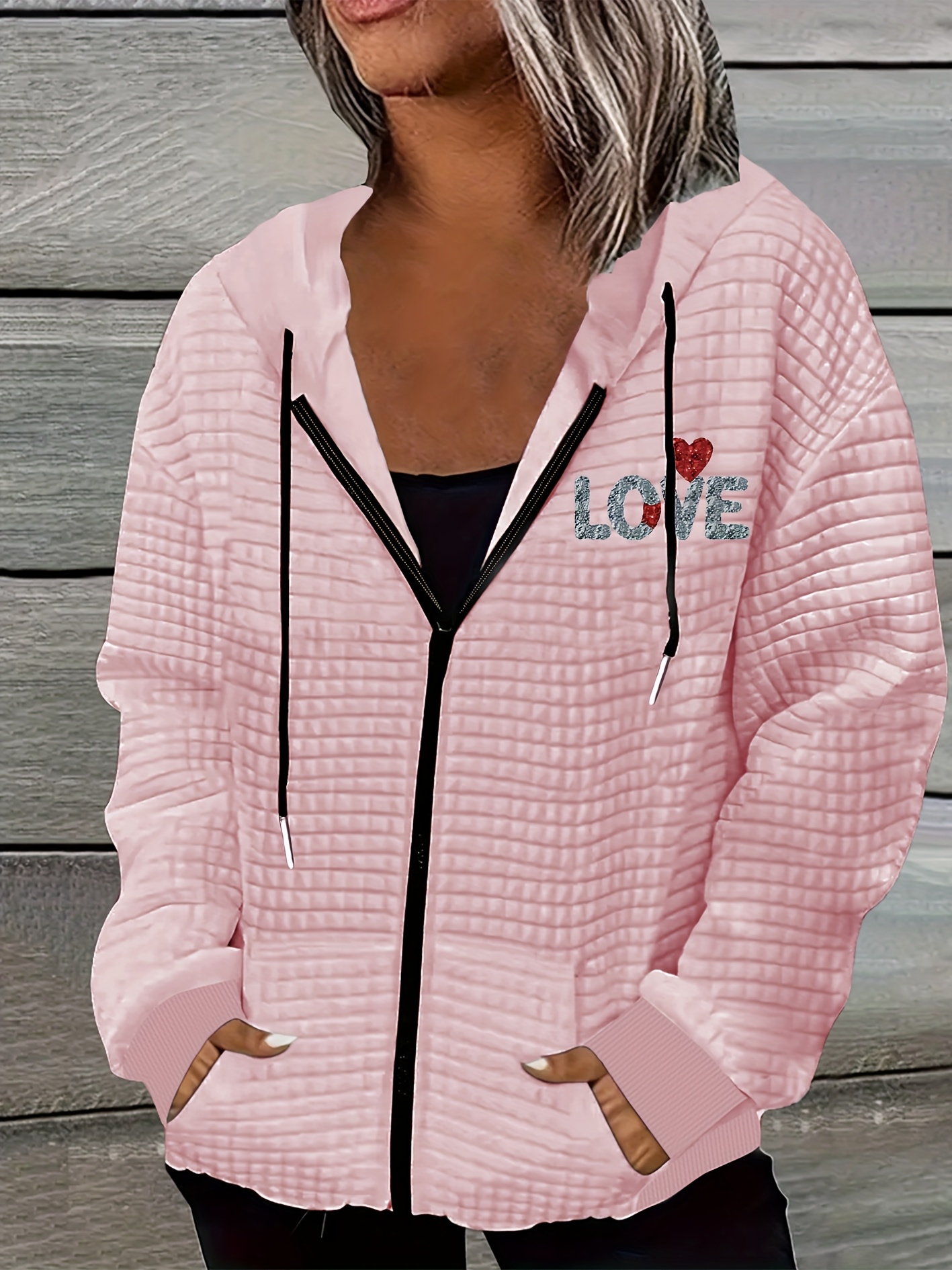 heart jacket sold on Temu United States