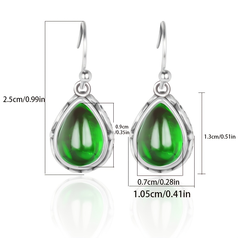 TEMU 925 Silver Vintage Zirconia Earrings For Women, High-end Luxurious Jewelry, Elegant And Sexy, Trendy Fashion, Perfect For Christmas, Festivals,