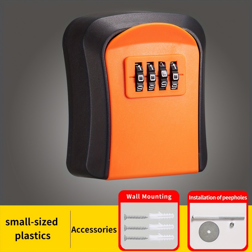 Key Box Password Box Password Key Box Password Lock Box With Accessories, For Door Keys, Durable Waterproof Key Storage Box, With Resettable Code, With Portable Pin Shaft, Home Hardware Accessories