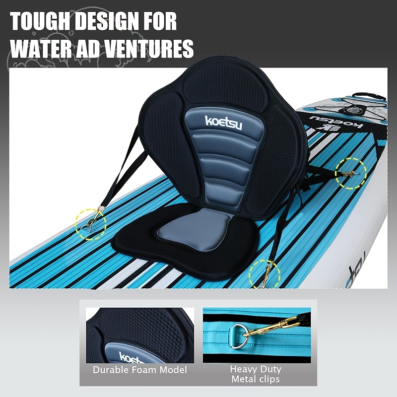KOETSU Portable Canoe Seat with High Back Support