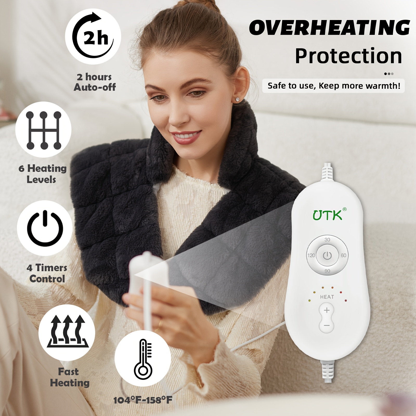 utk weighted neck shoulder heating pad for neck shoulder weighted heating pad   Product details 2