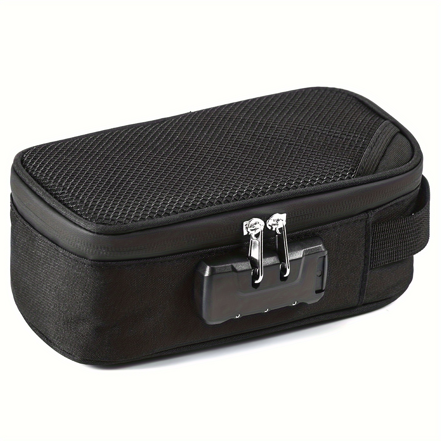 

1pc/2pcs Storage Box With Combination Lock, Carbon Lined Lock Bag, Storage Box, Stylish Portable Travel Bag, Organizer, Lockable Box, Great Gift For Father's Day