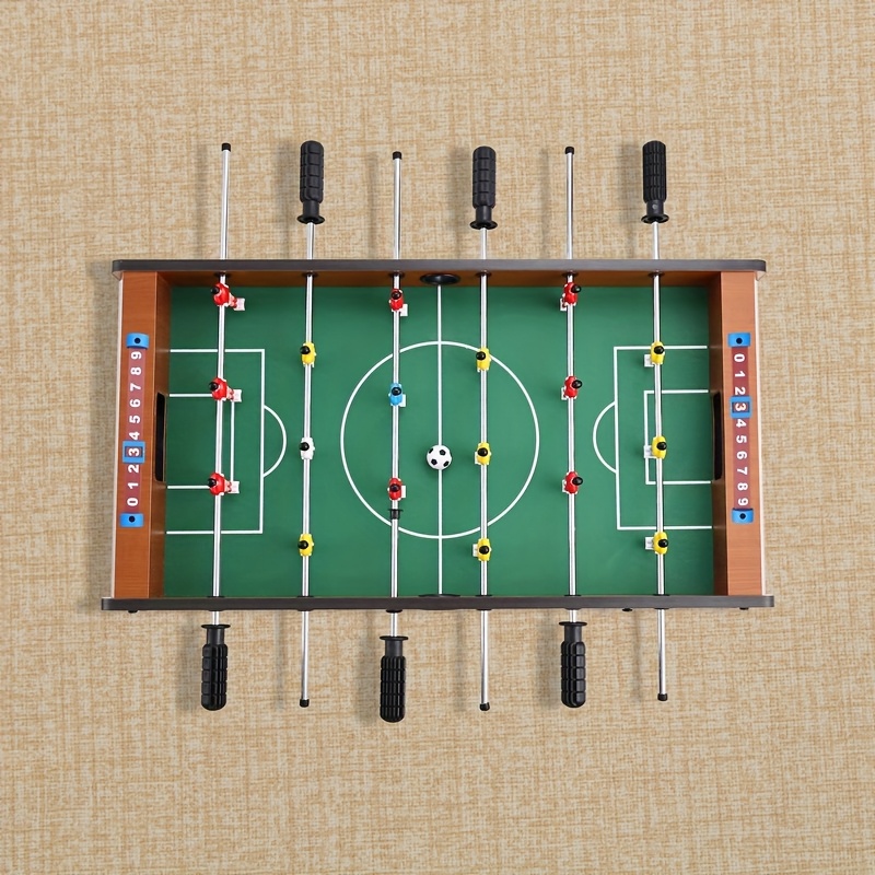 50 inch foosball table with 12 players heavy duty wooden construction 12 player foosball game with 12 position 12 position compact desk for home office party ideal for adults teens Product details 8