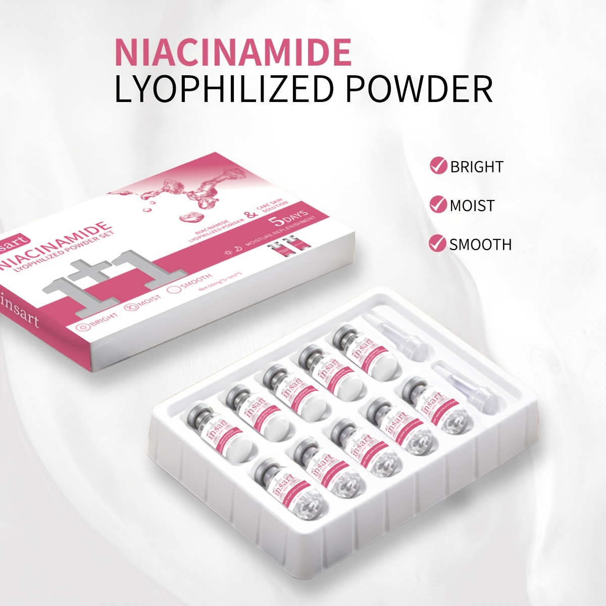 glutathione freeze-dried powder light beige care kit, face care, contains  high content glutathione -luminous, light beige hydrating moisture,  suitable for all light beige types - combination light beige, powerful  innovation technology - -