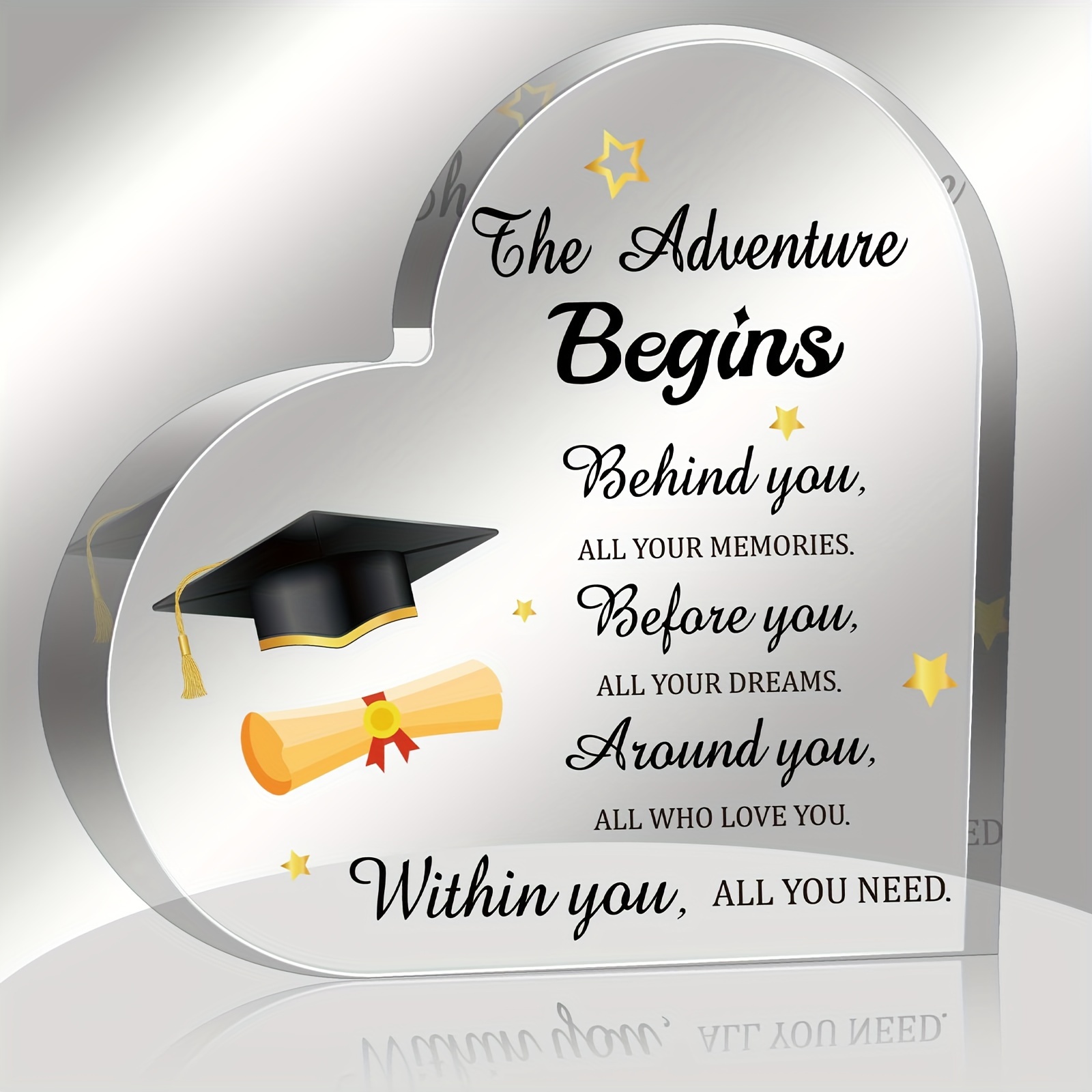 2024 graduation keepsake 4 x4 acrylic paperweight - Temu Mexico for Behind You All Your Memories Free Printable