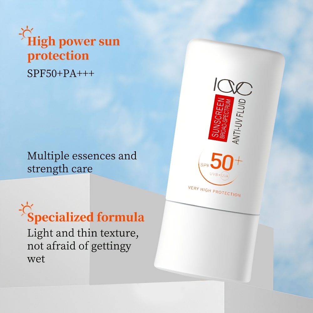 Sunscreen SPF50 with High Protection Factor, Waterproof And Non-Greasy, Shields Against Rays, Suitable for All Skin Types.