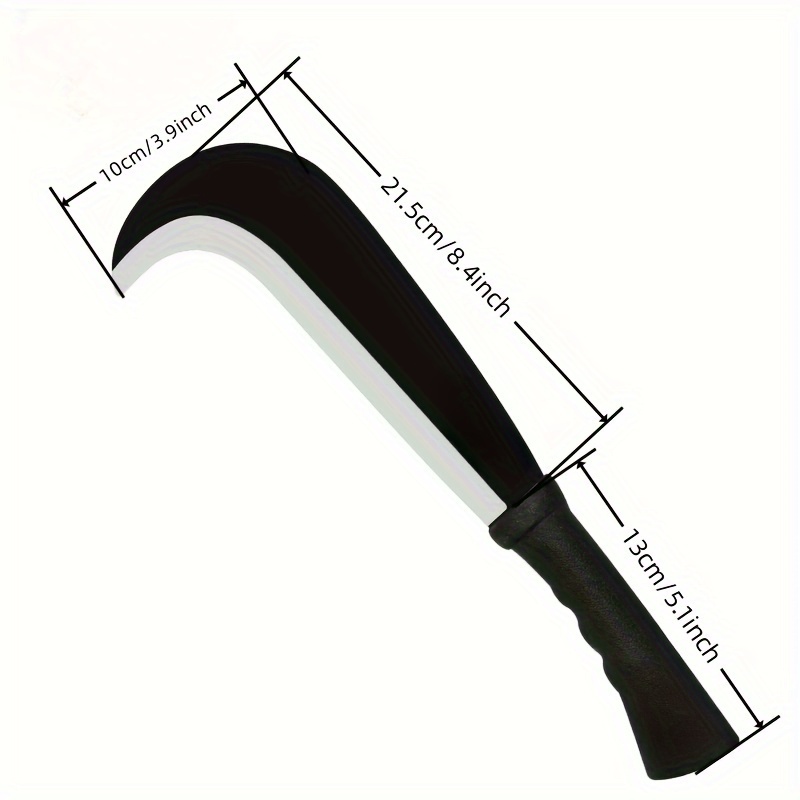 

Heavy Duty Lawn Mower Blade, Steel Blade, Grass , Black Plastic Handle, Ergonomic Anti Slip Handle, Suitable For Gardening, , Hunting, And Outdoor Activities, Easy To Carry