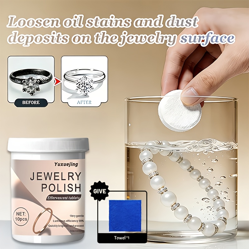 Jewelry Renewal Sheets, Silvery Brightening Sheets, Can Fade Oxidized Black Stains on Jewelry and Restore Metal's Delicate Luster. Suitable for Silvery Necklaces, Rings, Ear Studs, and Alloy Accessories