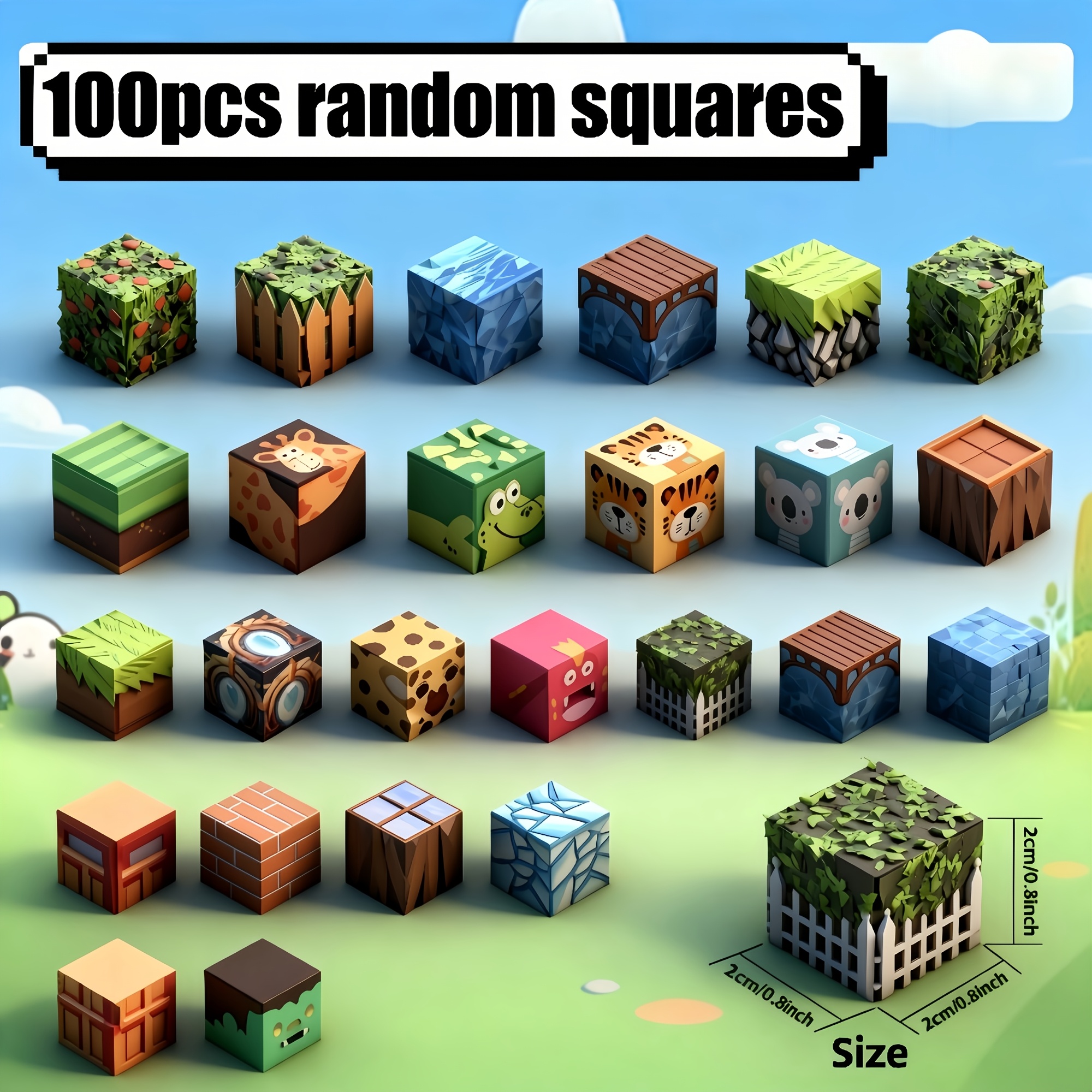 Image of Random Color 100pcs Creative Magnetic Building Blocks Toys, Cultivating Thinking And , Suitable For Children Over As Surprises For Christmas, Halloween And Day