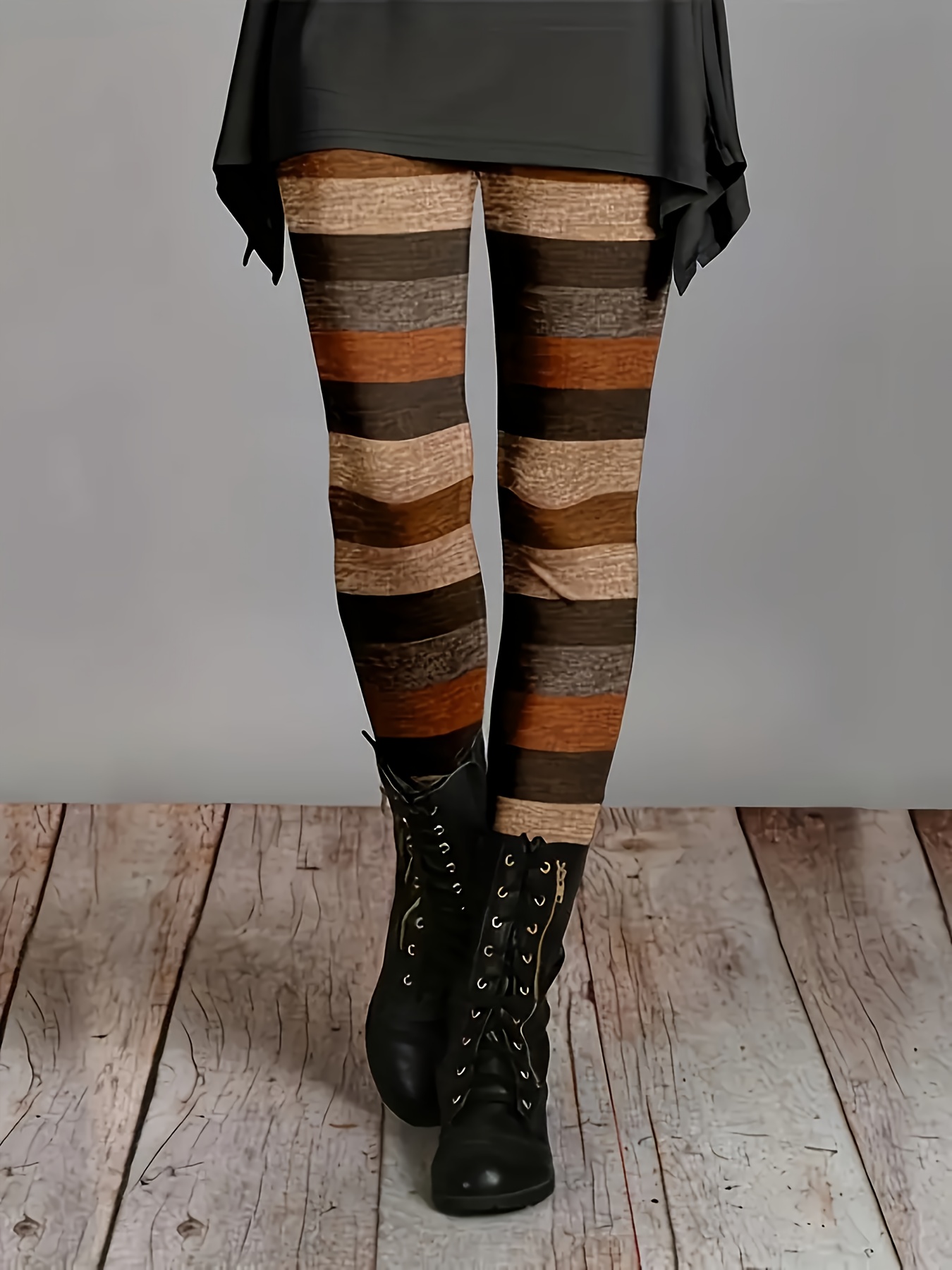 Tailored And Fashionable Stretchy Printed Leggings for Western-Style Vacations
