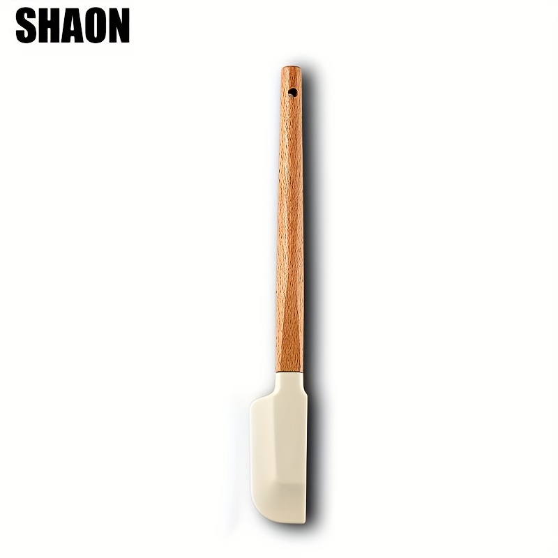 Image of Shaon Baking Silicone Spatula, High-temperature Resistant Cream Cake Spatula, Home Baking Cream Scraper, Batter Mixing Spatula, Heat-resistant Cream Scraper For Baking, Cooking, And Mixing
