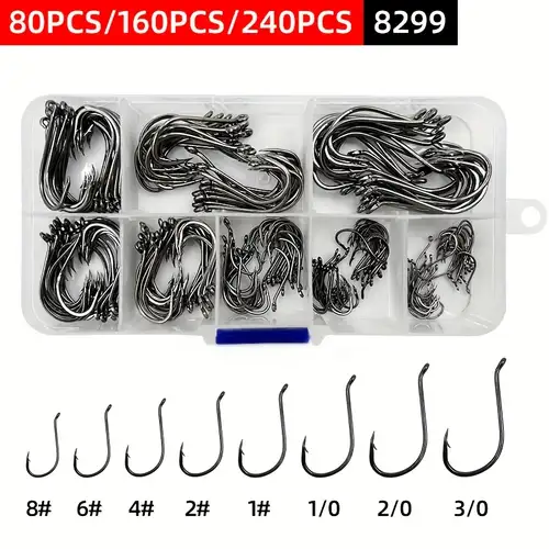 200pcs Octopus Circle Fishing Hooks | Sizes 2/0-3/0, Sharp Carbon Steel, For Saltwater 200pcs Octopus Circle Fishing Hooks | Sizes 2/0-3/0, Sharp Carbon Steel, For Saltwater