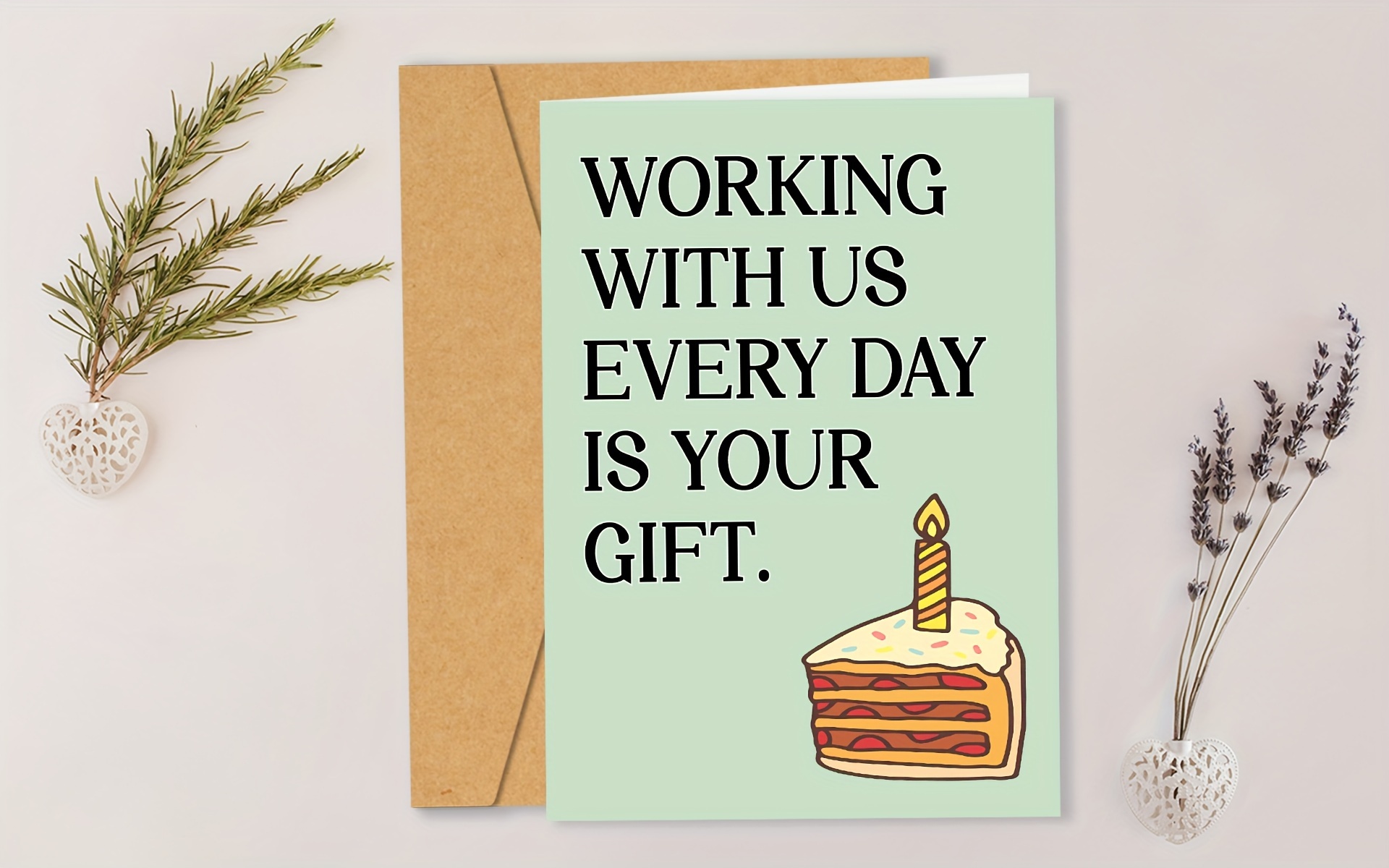 Funny Office Birthday Greeting Card For Co-worker, Boss Or Friends With ...