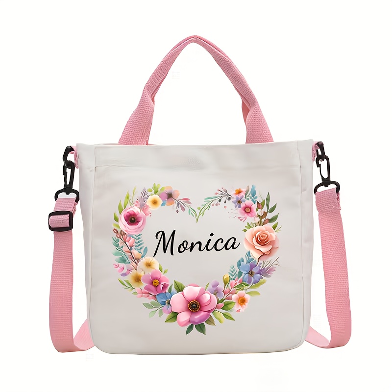 TEMU 1 Custom Crossbody Bag Compatible For - Heart , Adjustable Strap Ic Closure Handbag, ////, Durable With, Valentine's Birthday Anniversary Gift,