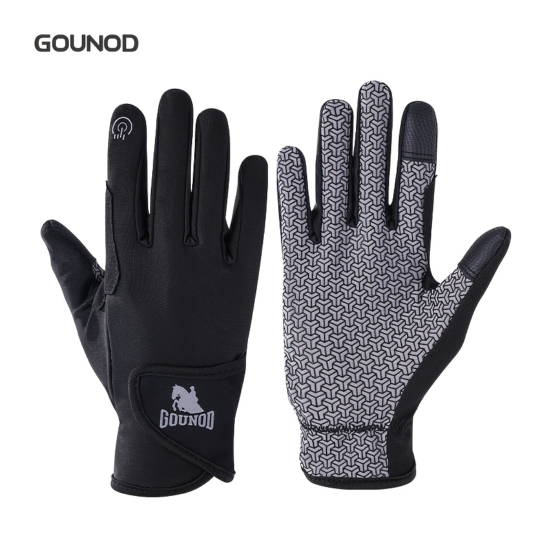 TEMU 1 Paire de Gants d'Équitation - Entraînement, Respirants, Grip en Silicone, Durables & Légers pour Hommes et Femmes