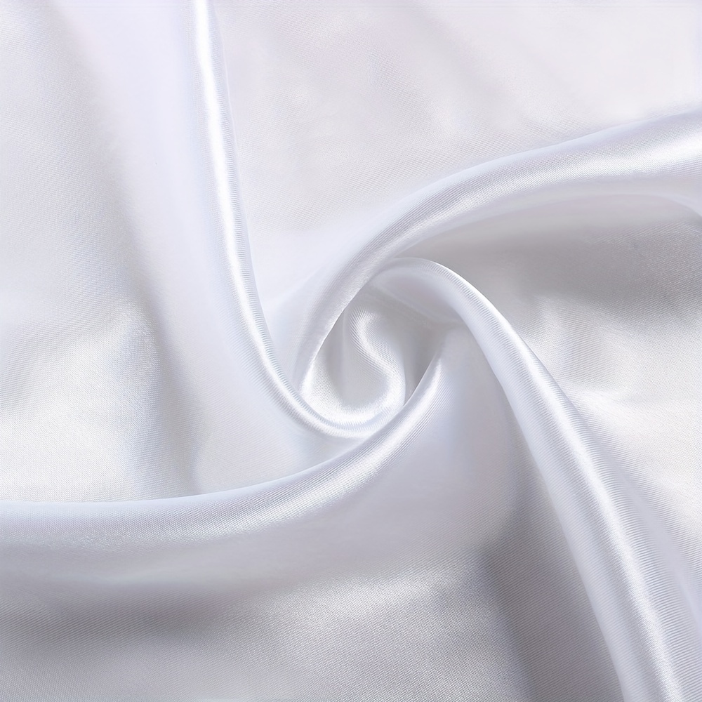 Image of 1pc Satin Polyester Fabric Gown Sewing Lining Wedding Party Background Decoration Clothing Tailoring Material 100cm X 150cm