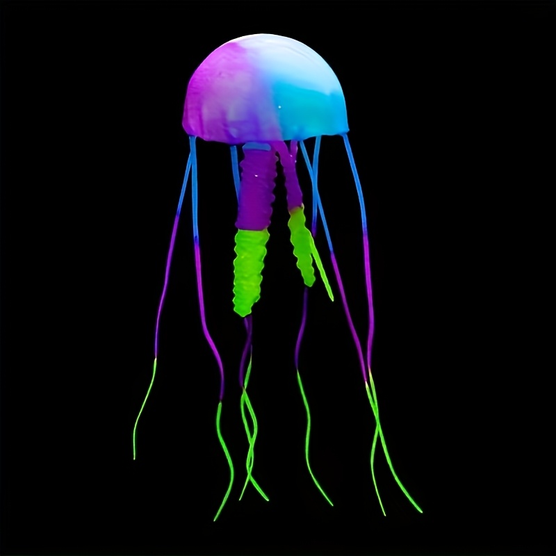 Image of 1pc Glowing Fake Jellyfish Artificial Ornaments, For Aquarium Fish Tanks Landscaping