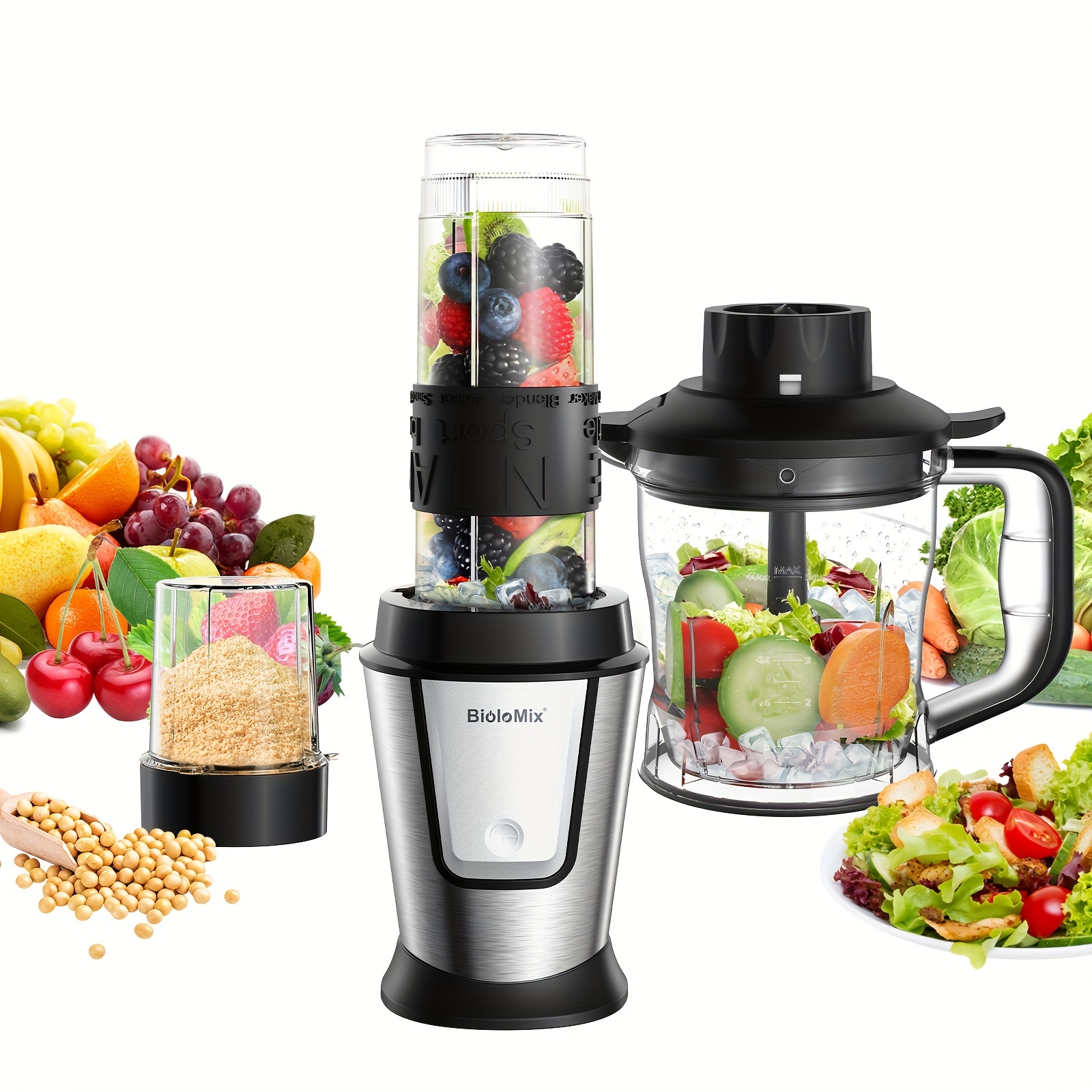 3 in 1 multifunctional blender 700w smoothie maker portable   chopper and grinder Product details 16