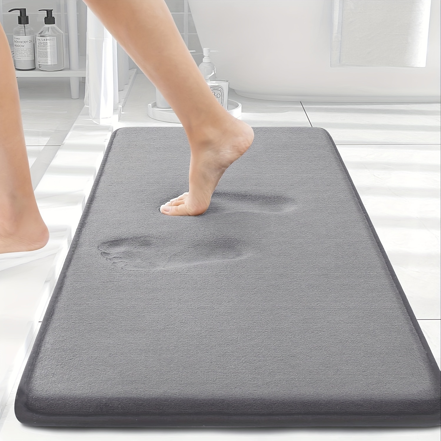 E-shop Memory Foam Badematte Outdoor Vintage Saugfähig Rutschfest Gepolsterte Matte Lange Streifen Bodenmatte Stehmatte Wohnzimmer Schlafzimmer Spüle