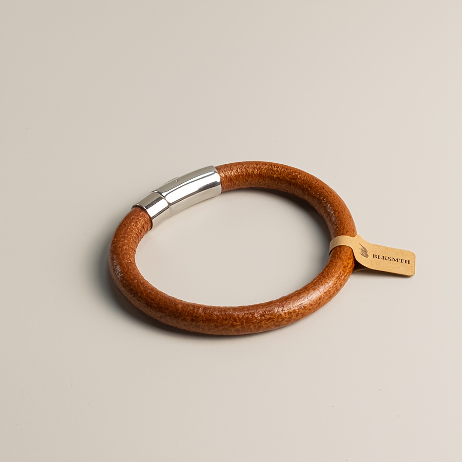 1pc Blksmth Super Coarse Leather Style Bracelet [advanced Version]
