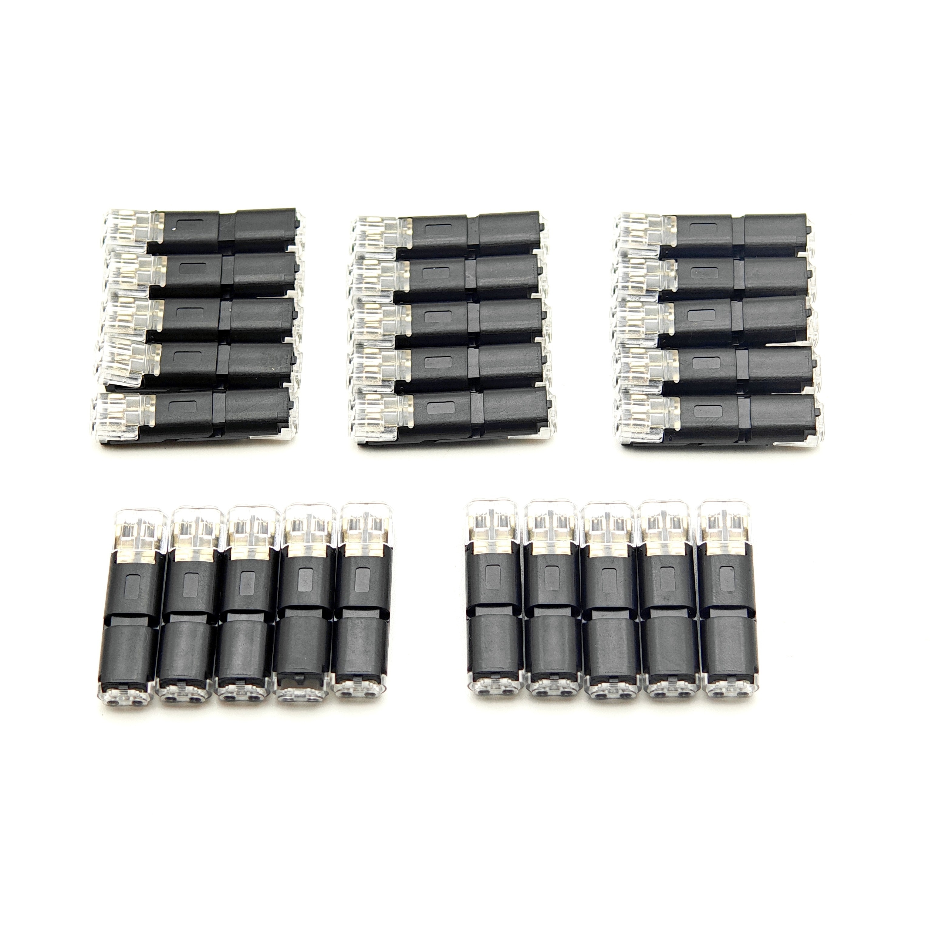 TEMU 50pcs Connectors, 2-pin I Type, No Stripping Required For 18/22 Awg Cables - Led Car & Electrical