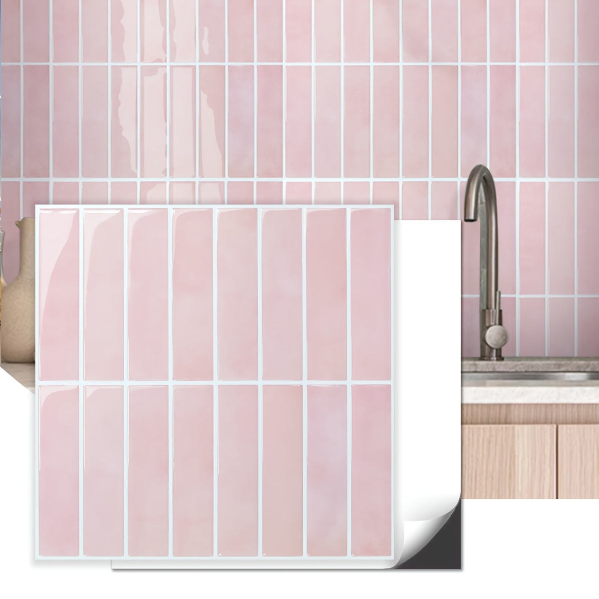 Tegelstickers 15 x 15 zwart en wit marmer keuken badkamer muur tegelstickers, afpellen en opplakken wandtegels, stickers zelfklevend PVC waterdicht, doe-het-zelf tegelstickers woondecoratie voor wonen