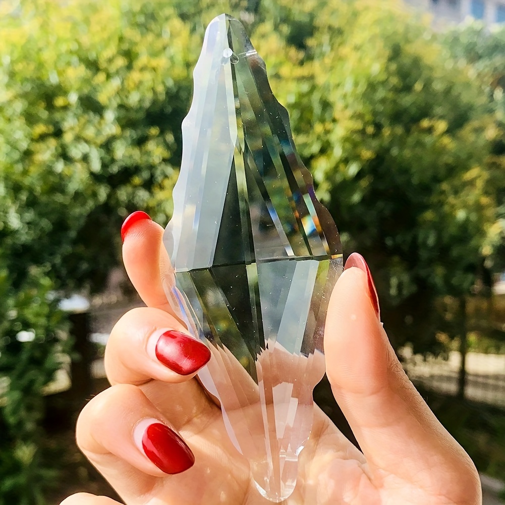 Image of 120mm Knot Suncatcher Crystal Prisms Shui Sparkly Glass Crystal Lightcatcher Chandeliers Pendant Parts Hanging Home Wedding Window Pendant Decor