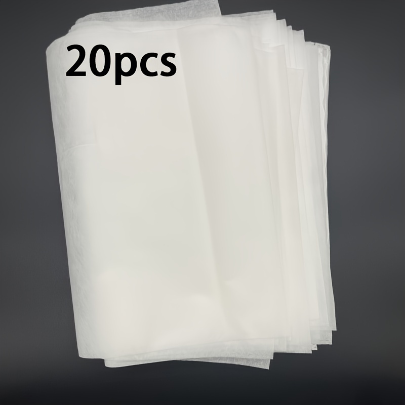 Image of 20pcs Disposable Dust Covers, Non-woven Dust-proof Storage Bags, Drawstring Storage Bags, Travel Shoe Bags, Drying Shoe Protection, Dust Shoe Covers