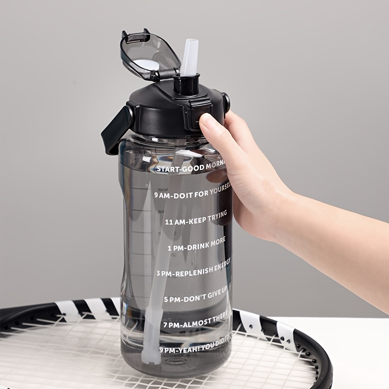 1 liter large water bottle spout straw ultra portable - Temu