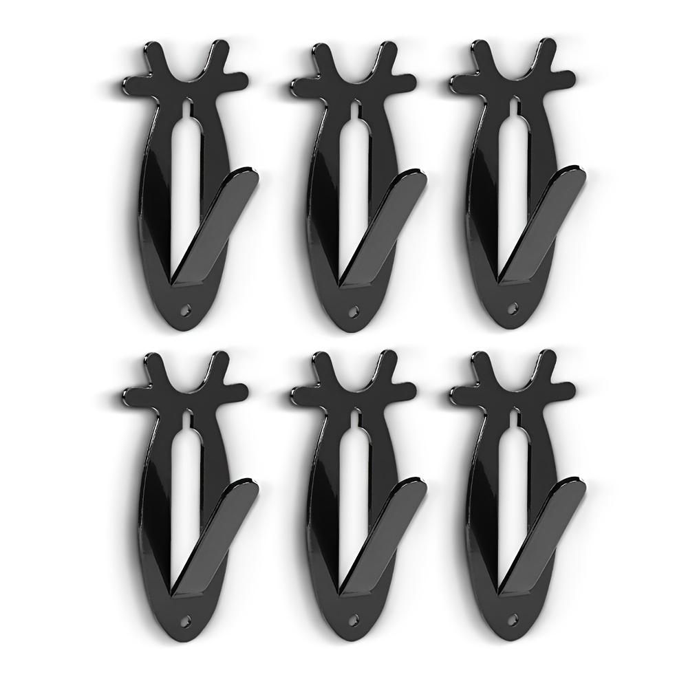 TEMU Mount Bracket 6x European Mount Wall Hanger Hook Set Deer Antler, Utility Hooks